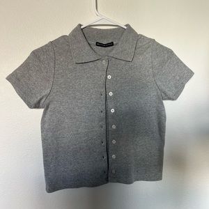 Brandy Melville Collard Button Up